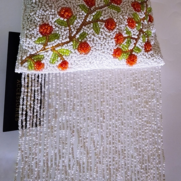 Hand Beaded Cherry Tree Mini Crossboddy Handbag - Picture 9 of 10